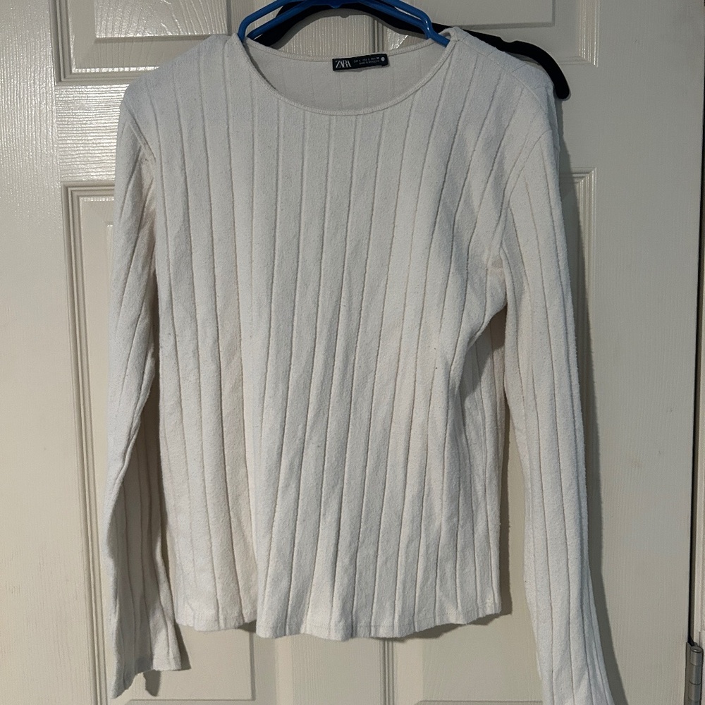 Ivory long sleeve top